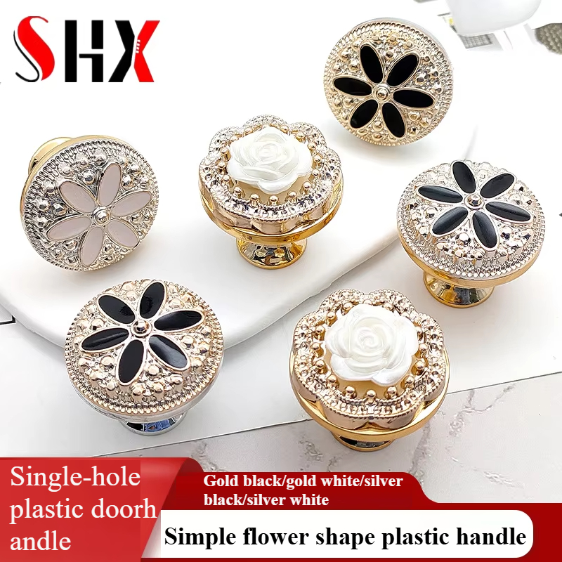Furniture Hardware Paint - Light luxury Simple Flower Shape Plastic
