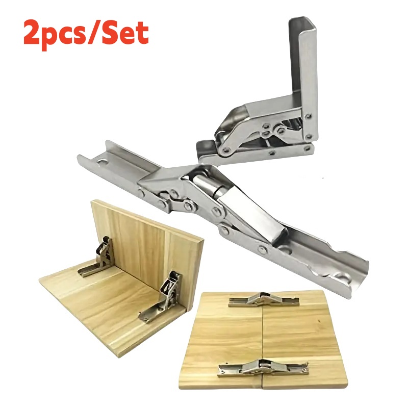 Shelf Bracket Pair - 2PCS/Pair Modern 90 Degree Folding Hinge