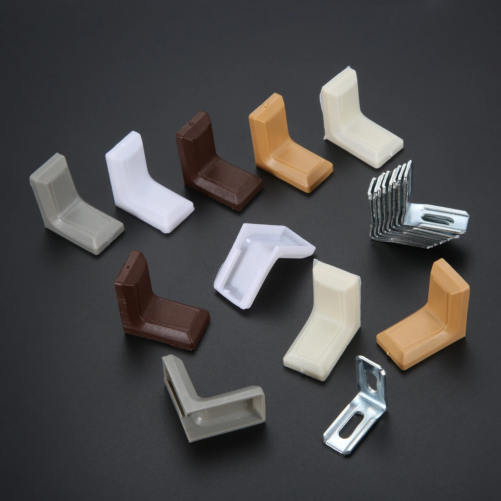 Shelf Bracket Pair - 20Pcs 90 Degrees L Shape Corner