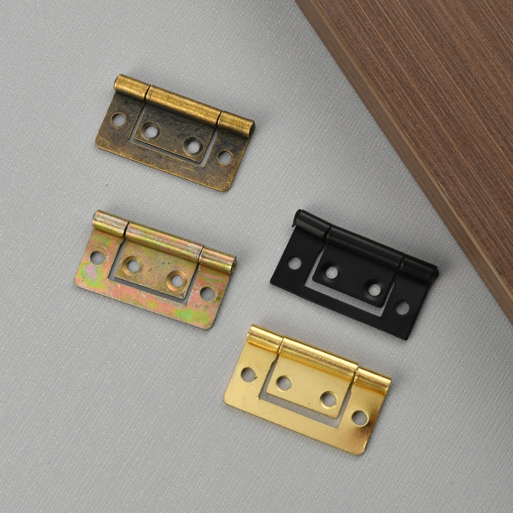 Furniture Hardware Nails - 10pcs 21X38mm Vintage Metal Butt Hinge