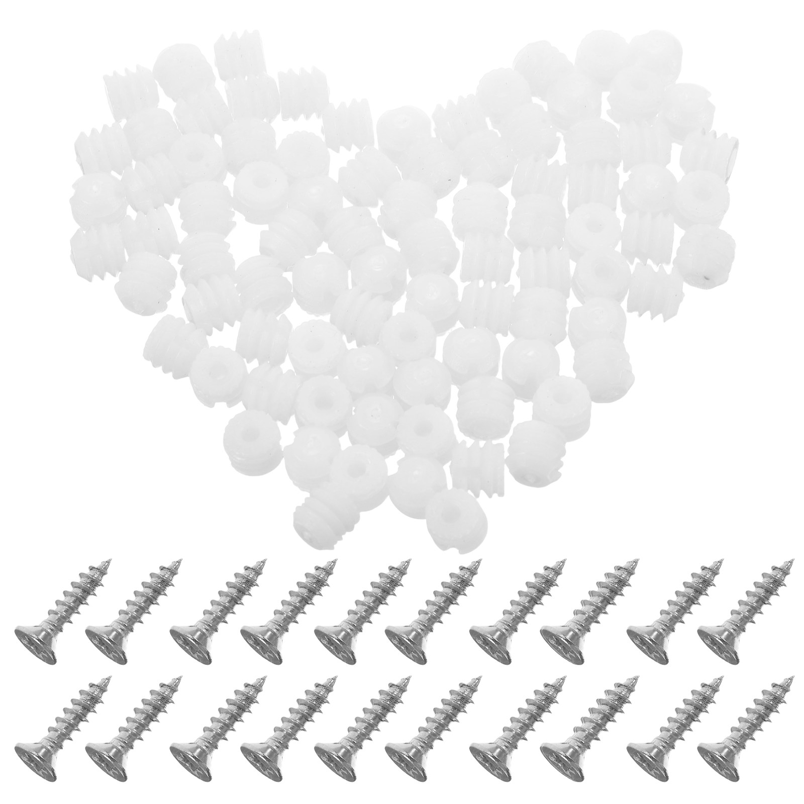 Furniture Hardware Fixing Screws - 200Pcs Plastic Cabinet Hinge Dowels with