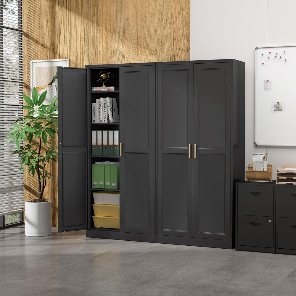 Pantry Cabinet,71Black Metal P - Furniture Hardware Gold recension och pris
