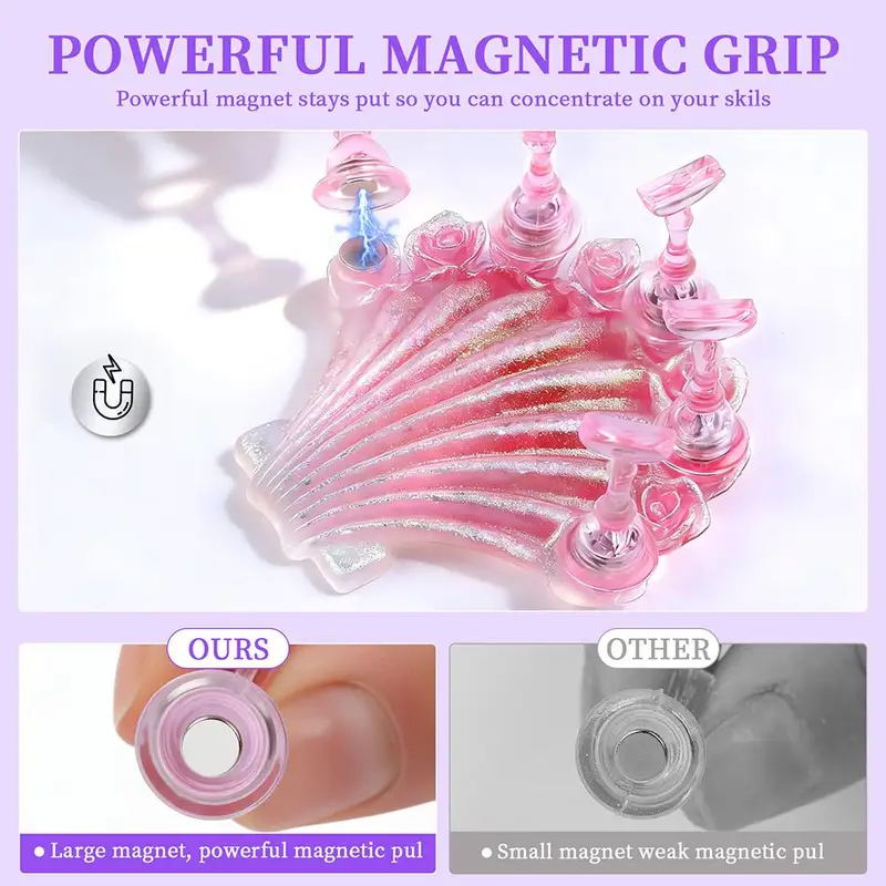 1Set Magnetic Nail Art Display - Furniture Hardware Nails recension och pris