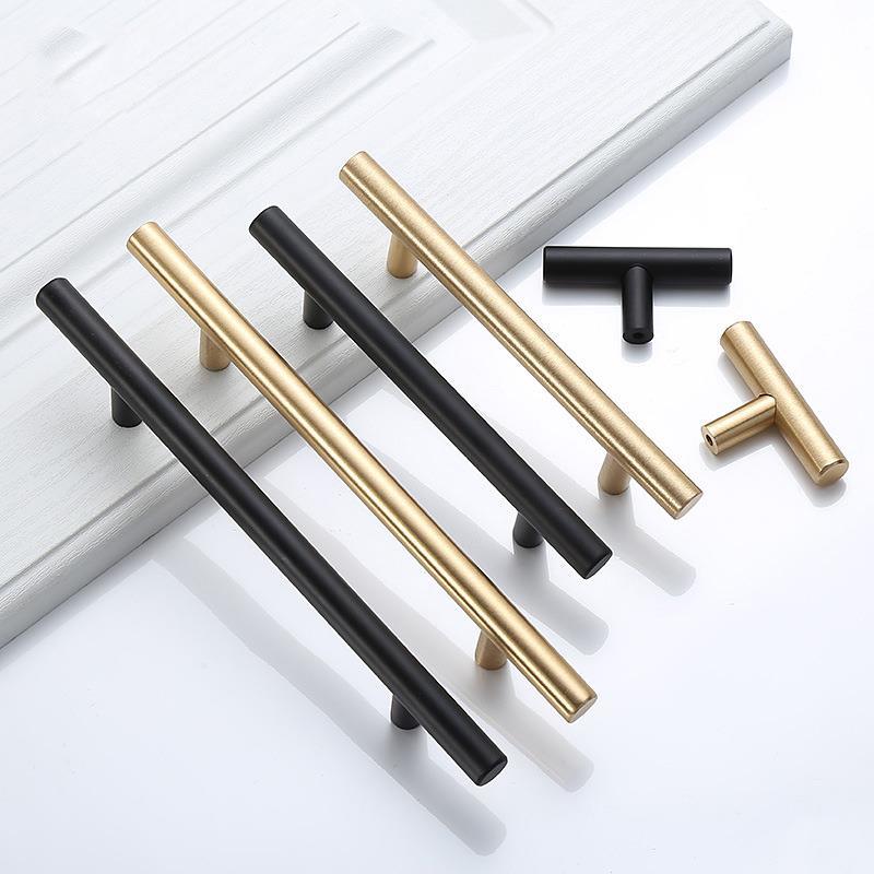 Modern Gold Brushed Straight C - Furniture Hardware Gold recension och pris