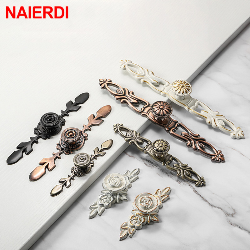 NAIERDI Bronze Door Handles Ca - Vintage Furniture Hardware Pulls recension och pris