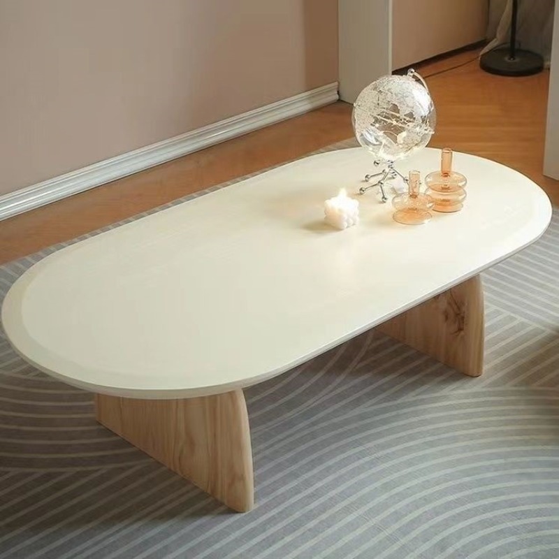 Solid Wood Cream Small Coffee  - Japanese Furniture Hardware recension och pris