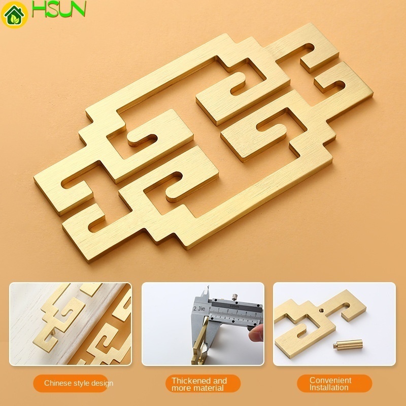 Hollow out gold all copper han - Furniture Hardware Paint recension och pris