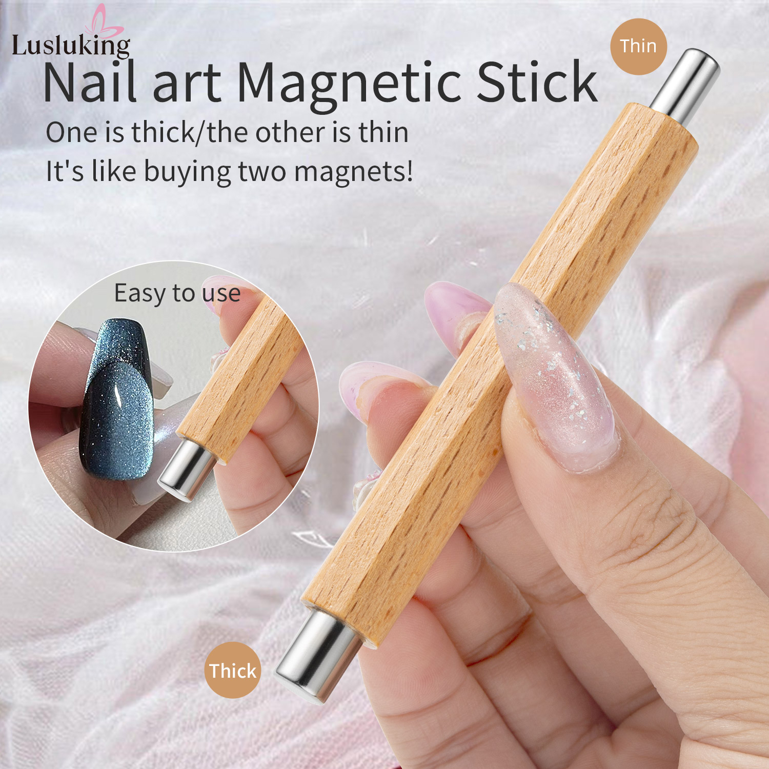 1pc Nail Art Nail Magnetic Sti - Furniture Hardware Nails recension och pris
