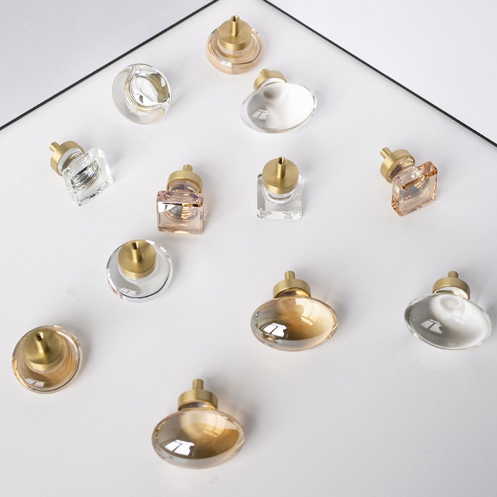 Crystal Glass Furniture Handle - Furniture Hardware Gold recension och pris