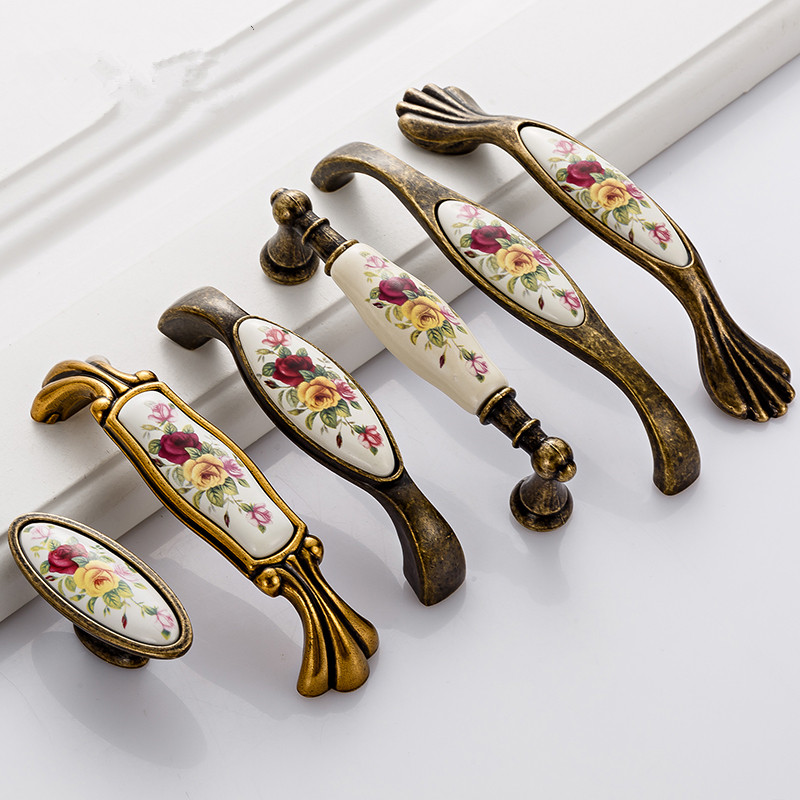 Vintage Ceramic Handle Antique - Vintage Furniture Hardware Pulls recension och pris