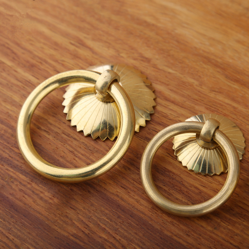 Vintage Brass Cabinet Ring Kno - Furniture Hardware Gold recension och pris