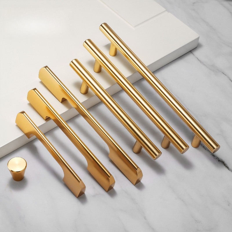 Gold simple solid copper natur - Furniture Hardware Gold recension och pris