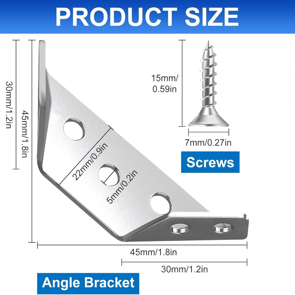 1-120Set Furniture Corner Conn - Shelf Bracket Pair recension och pris