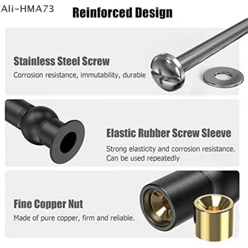 HMA73-2Pcs Toilet Seat Top Fix - Furniture Hardware Fixing Screws recension och pris
