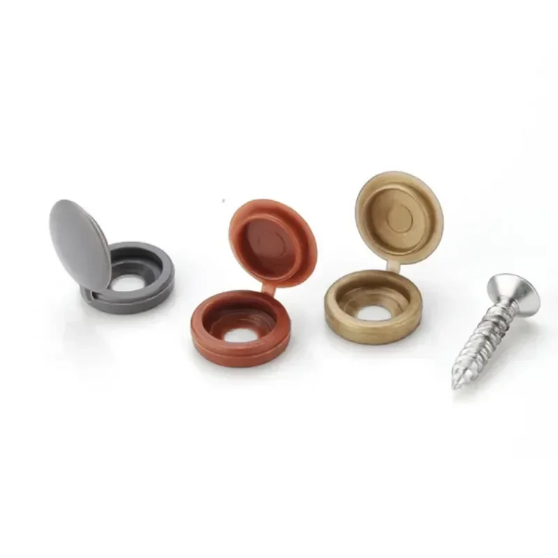 Hinged Plastic Screw Cap Cover - Furniture Hardware Fixing Screws recension och pris
