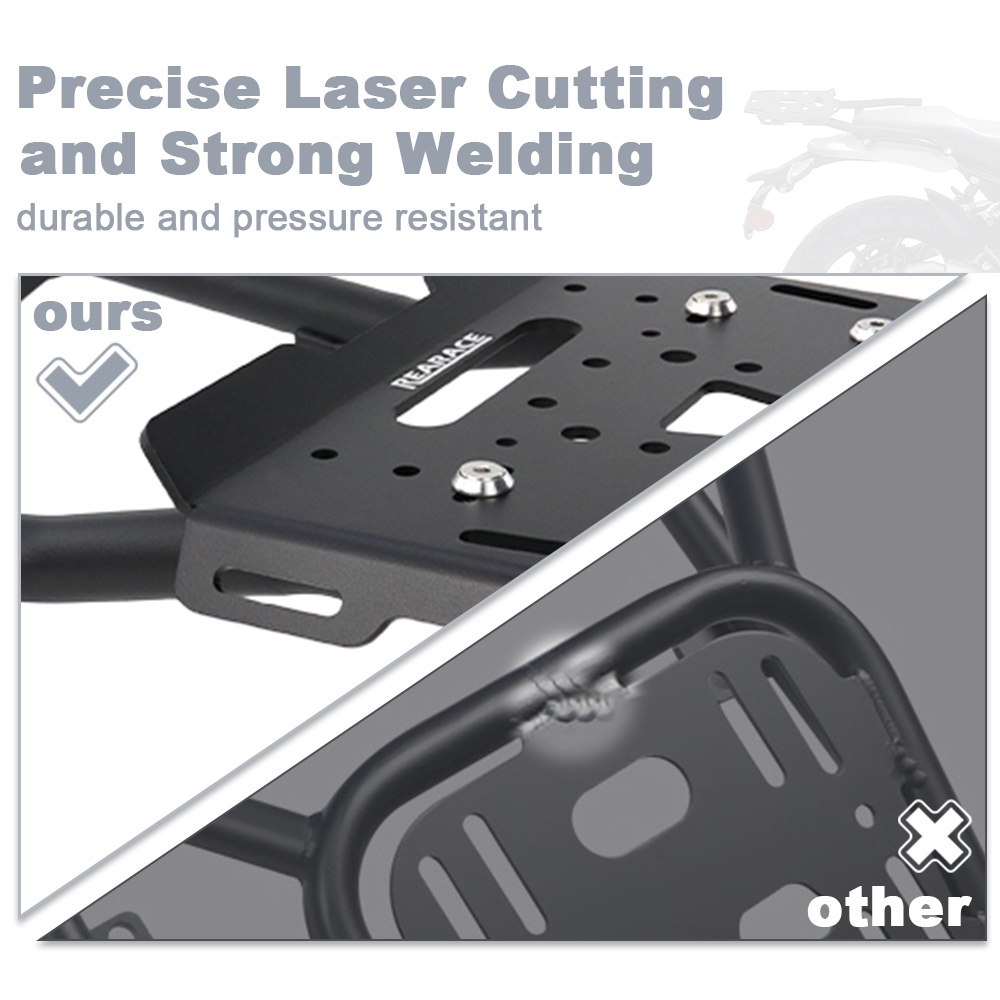 Motorcycle Top Box Carrier She - Shelf Bracket Pair recension och pris