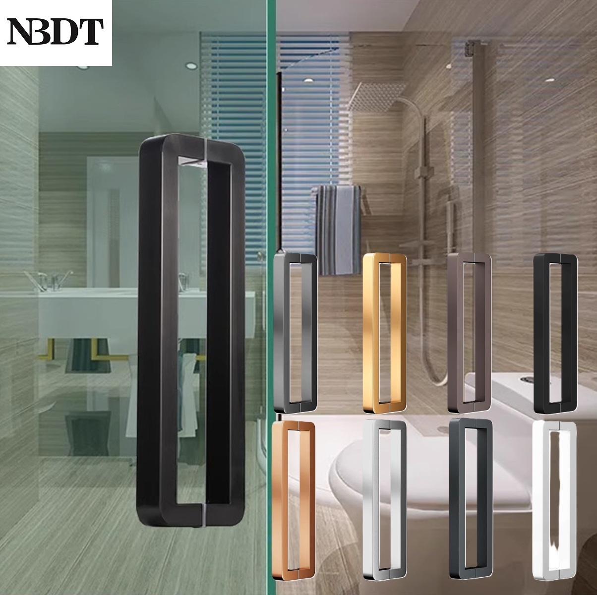 1Pc Stainless Steel Entry Glas - Furniture Hardware Gold recension och pris