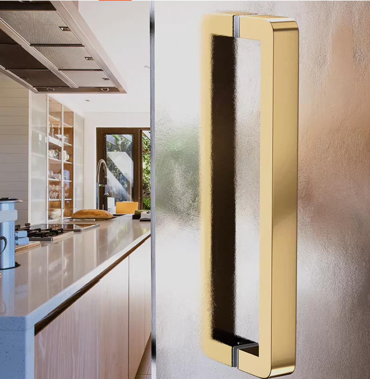1Pc Stainless Steel Entry Glas - Furniture Hardware Gold recension och pris