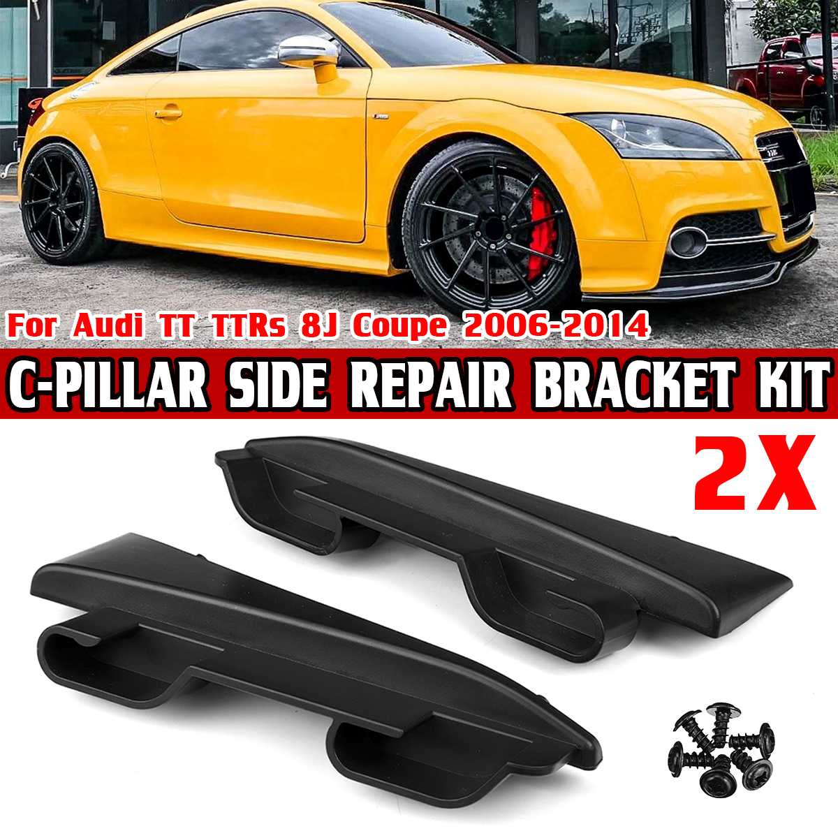 2pc For Audi TT TTRs 8J Coupe  - Shelf Bracket Pair recension och pris