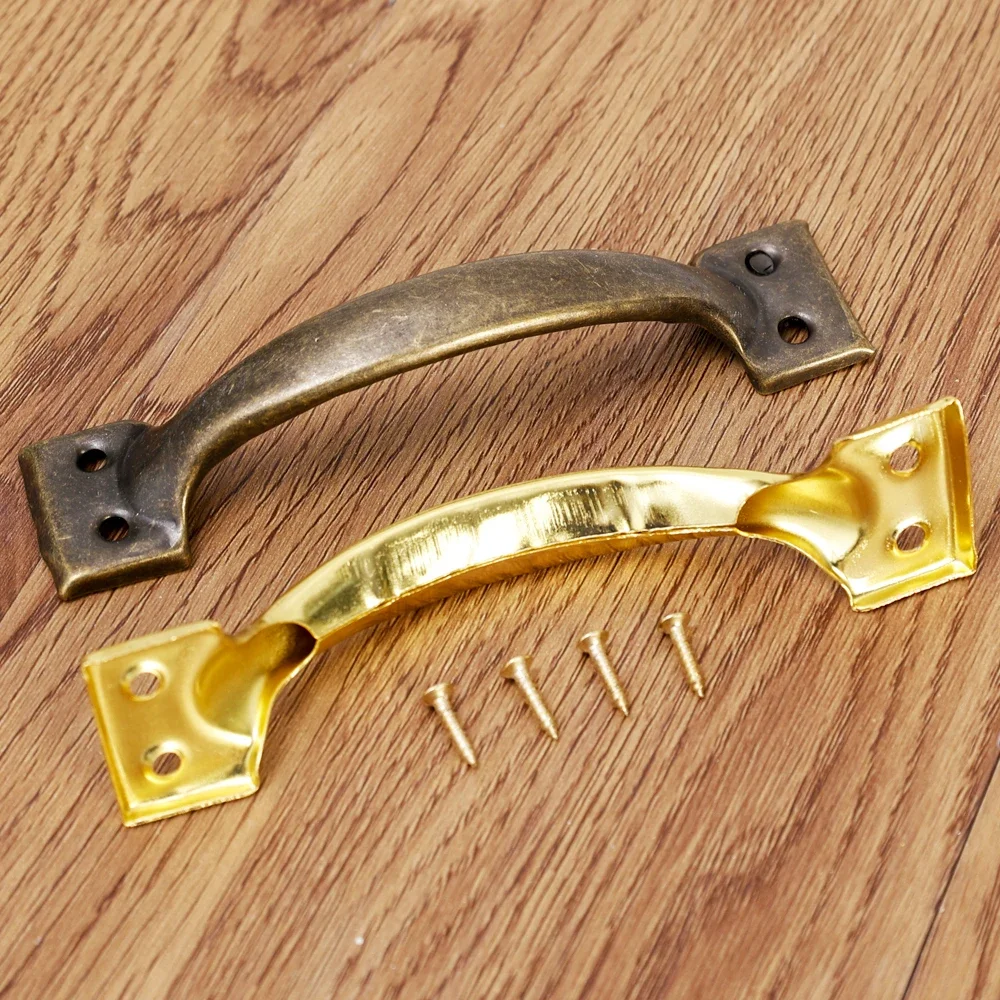 3.9/5.5Inch Bow-Shaped Iron Ha - Vintage Furniture Hardware Pulls recension och pris