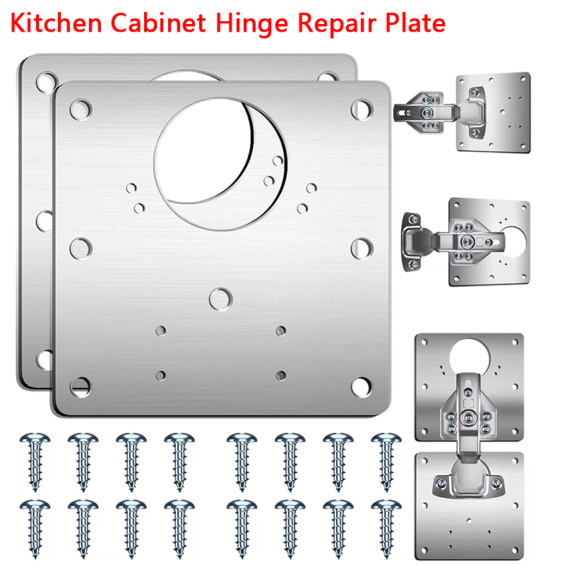 2/10Pcs Sets Hinge Repair Plat - Furniture Hardware Fixing Screws recension och pris