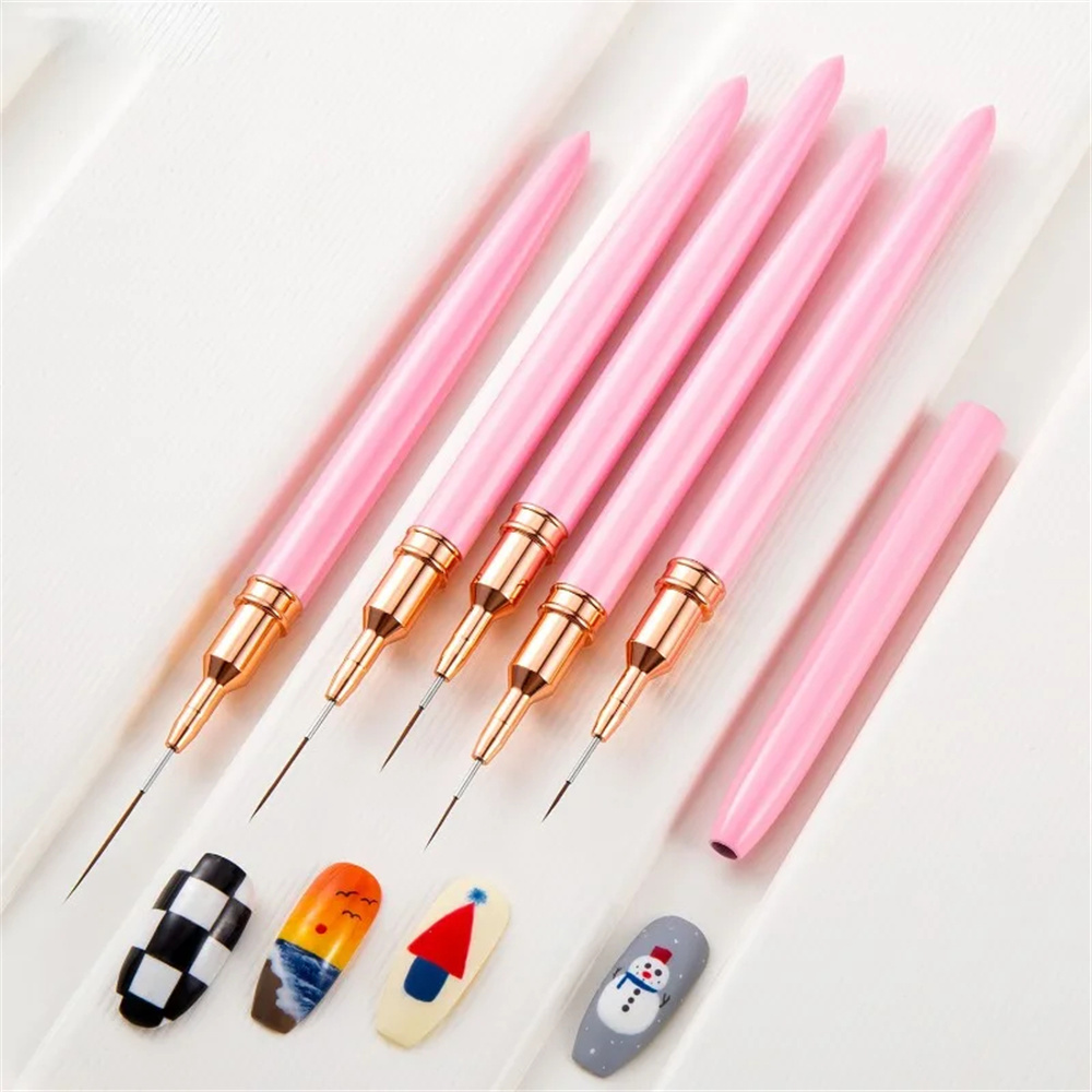 5pc/1set Nail Art Liner Brushe - Furniture Hardware Nails recension och pris