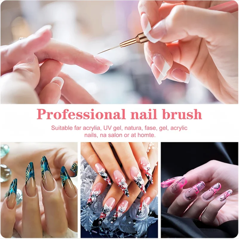 5pc/1set Nail Art Liner Brushe - Furniture Hardware Nails recension och pris