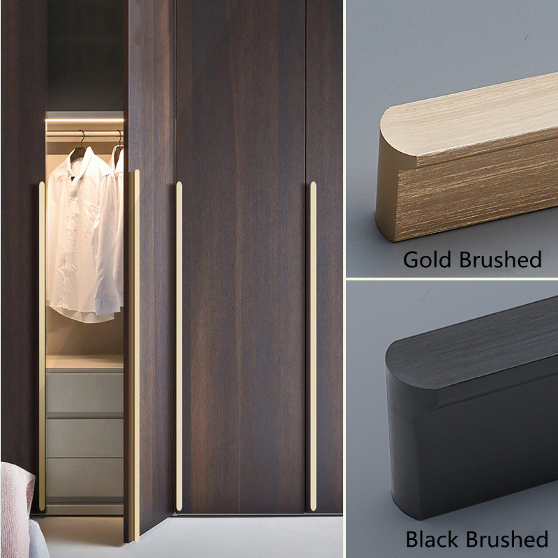 KK&FING 1PC Simple Gold Brushe - Furniture Hardware Gold recension och pris