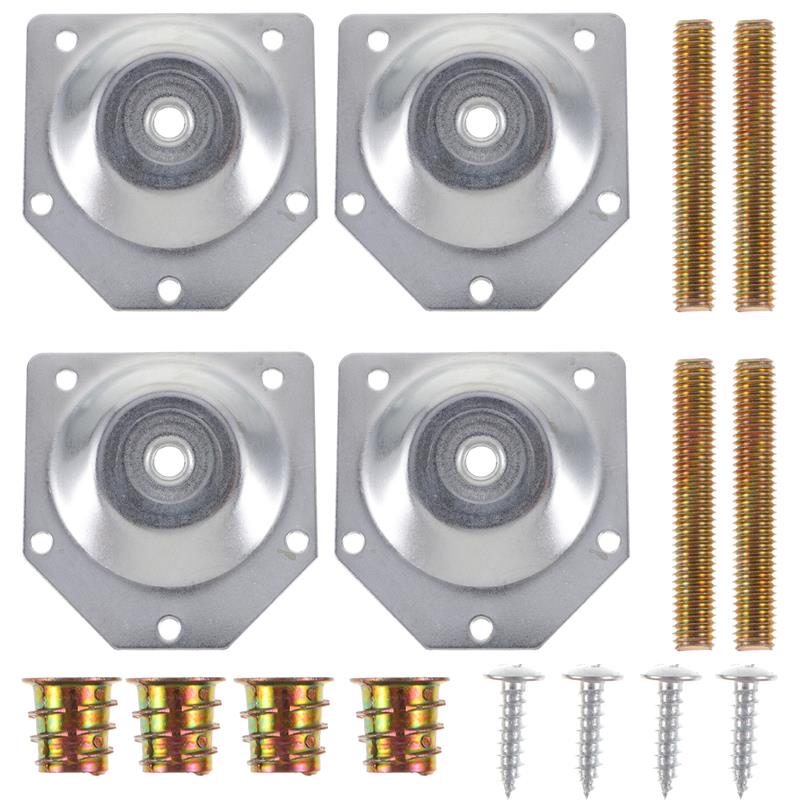 4pcs Angled Legs Fixing Plate  - Furniture Hardware Fixing Screws recension och pris