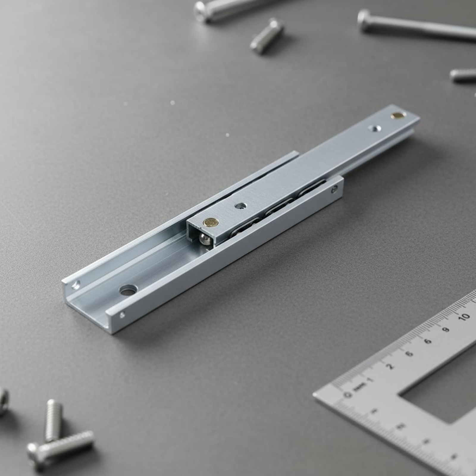 Aluminum Drawer Slide Quiet Op - Furniture Rails Hardware recension och pris
