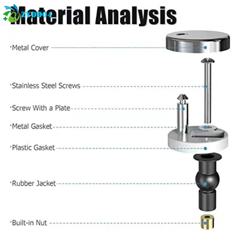 ●2Pcs Toilet Seat Hinges Top F - Furniture Hardware Fixing Screws recension och pris