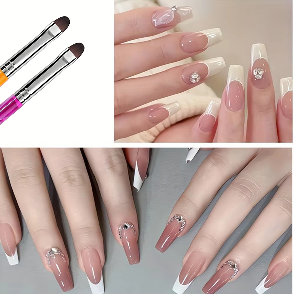 1PCS Oval UV Gel Nail Art Brus - Furniture Hardware Nails recension och pris
