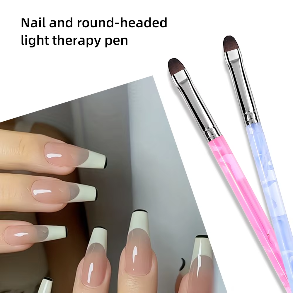 1PCS Oval UV Gel Nail Art Brus - Furniture Hardware Nails recension och pris