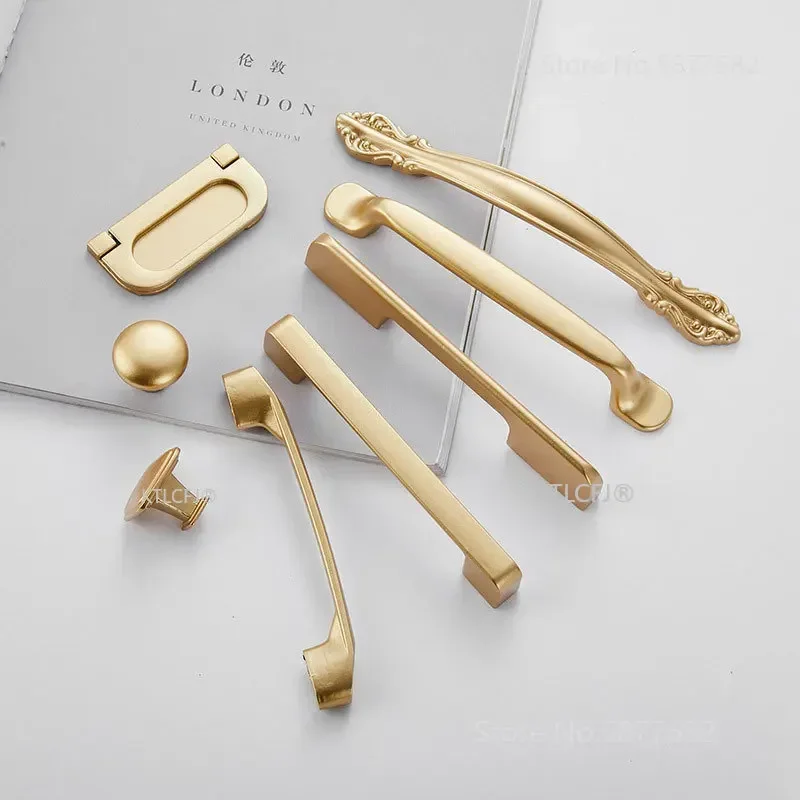 Kitchen Cupboard Knob Square U - Furniture Hardware Gold recension och pris