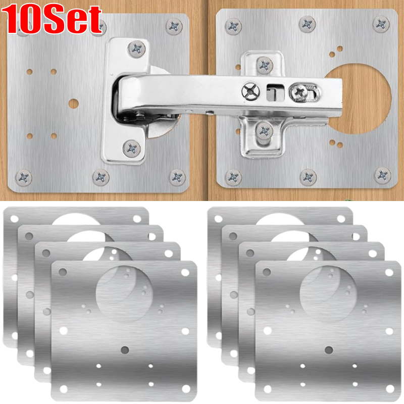 Cabinet Door Hinge Repair Plat - Furniture Hardware Fixing Screws recension och pris