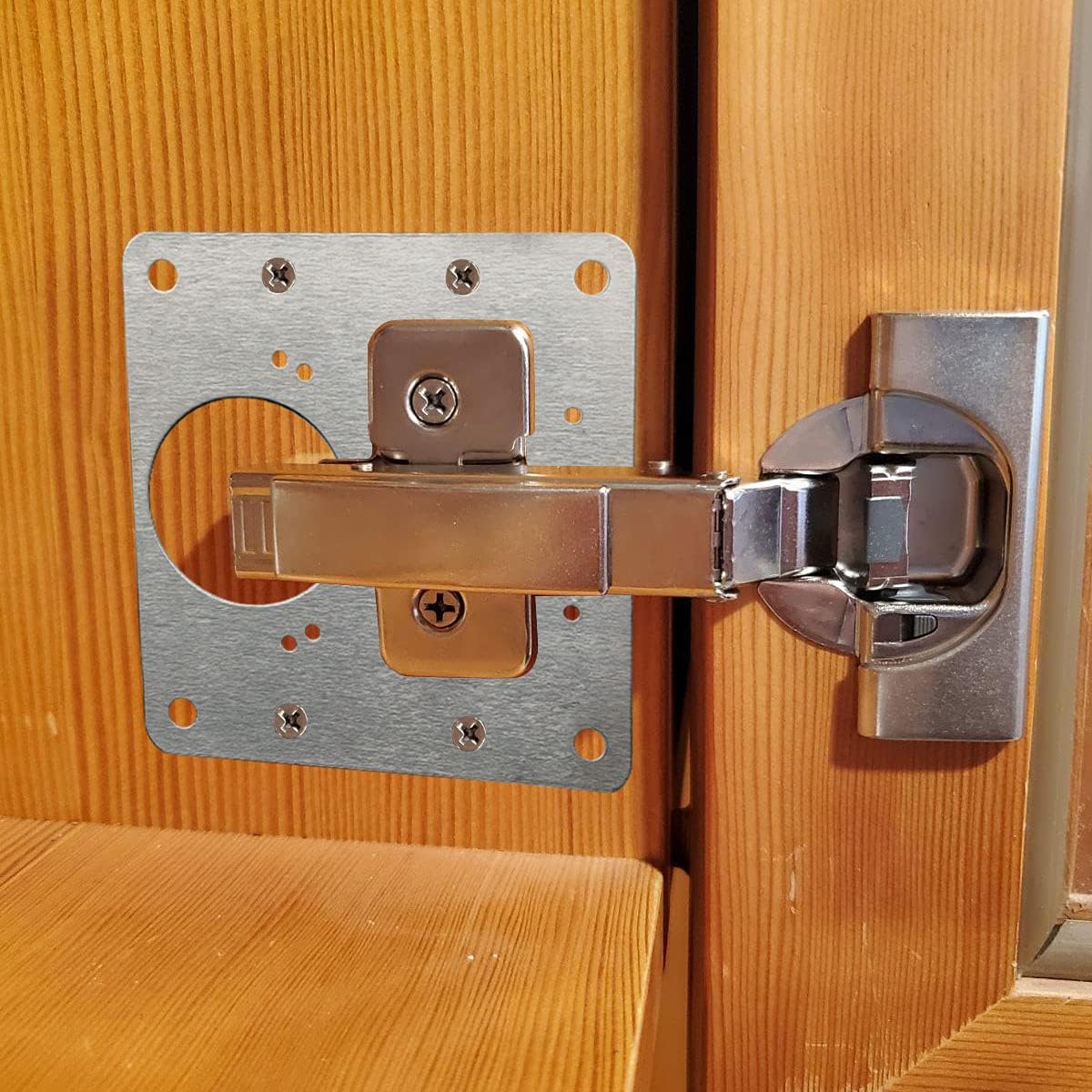 Cabinet Door Hinge Repair Plat - Furniture Hardware Fixing Screws recension och pris
