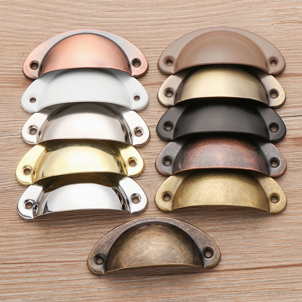2PCS Antique Brass Shell Pull  - Vintage Furniture Hardware Pulls recension och pris