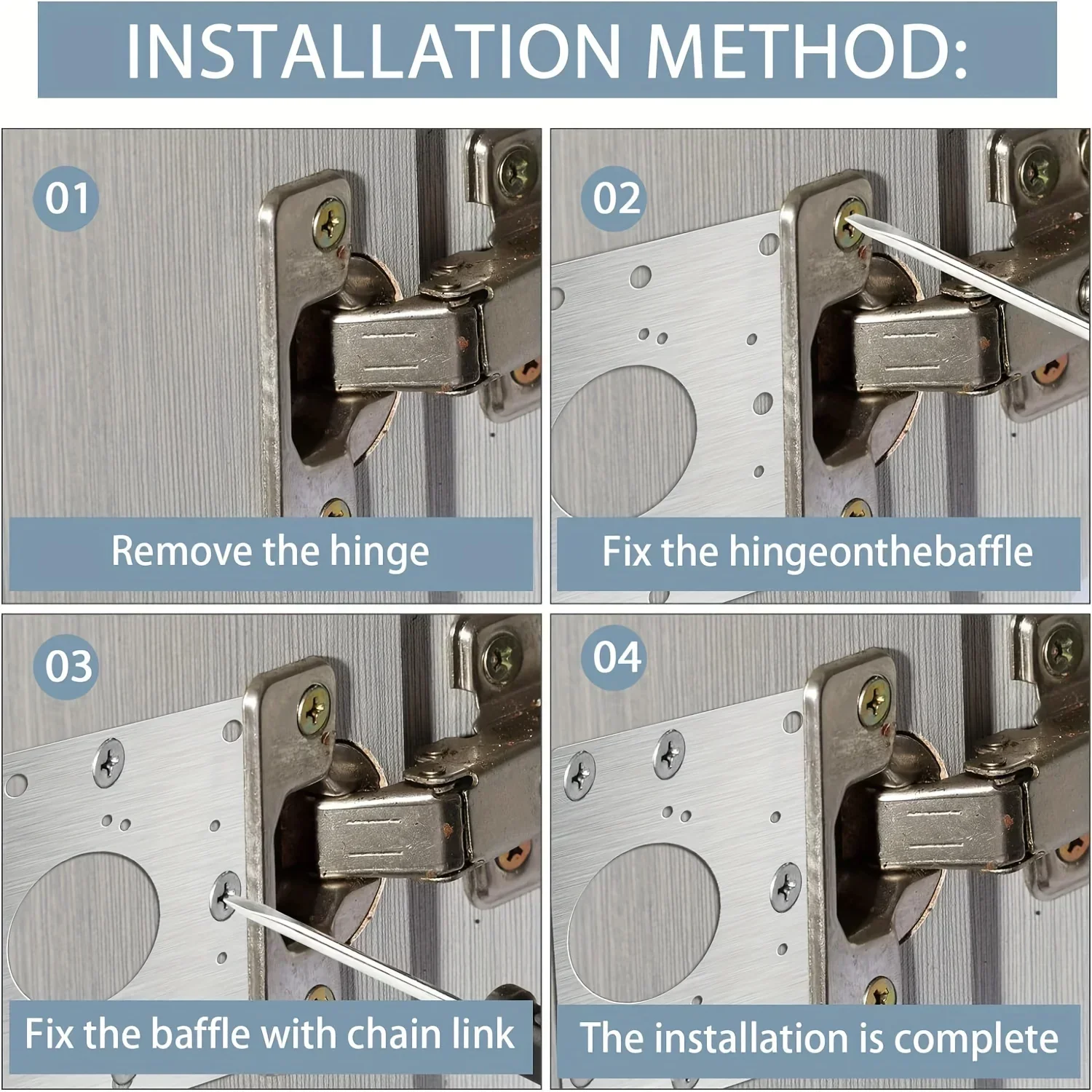 4-piece cabinet hinge repair p - Furniture Hardware Fixing Screws recension och pris