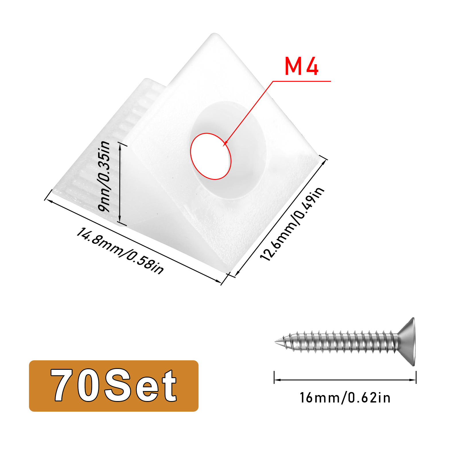 60set Repair Fixing Drawer Che - Furniture Hardware Fixing Screws recension och pris