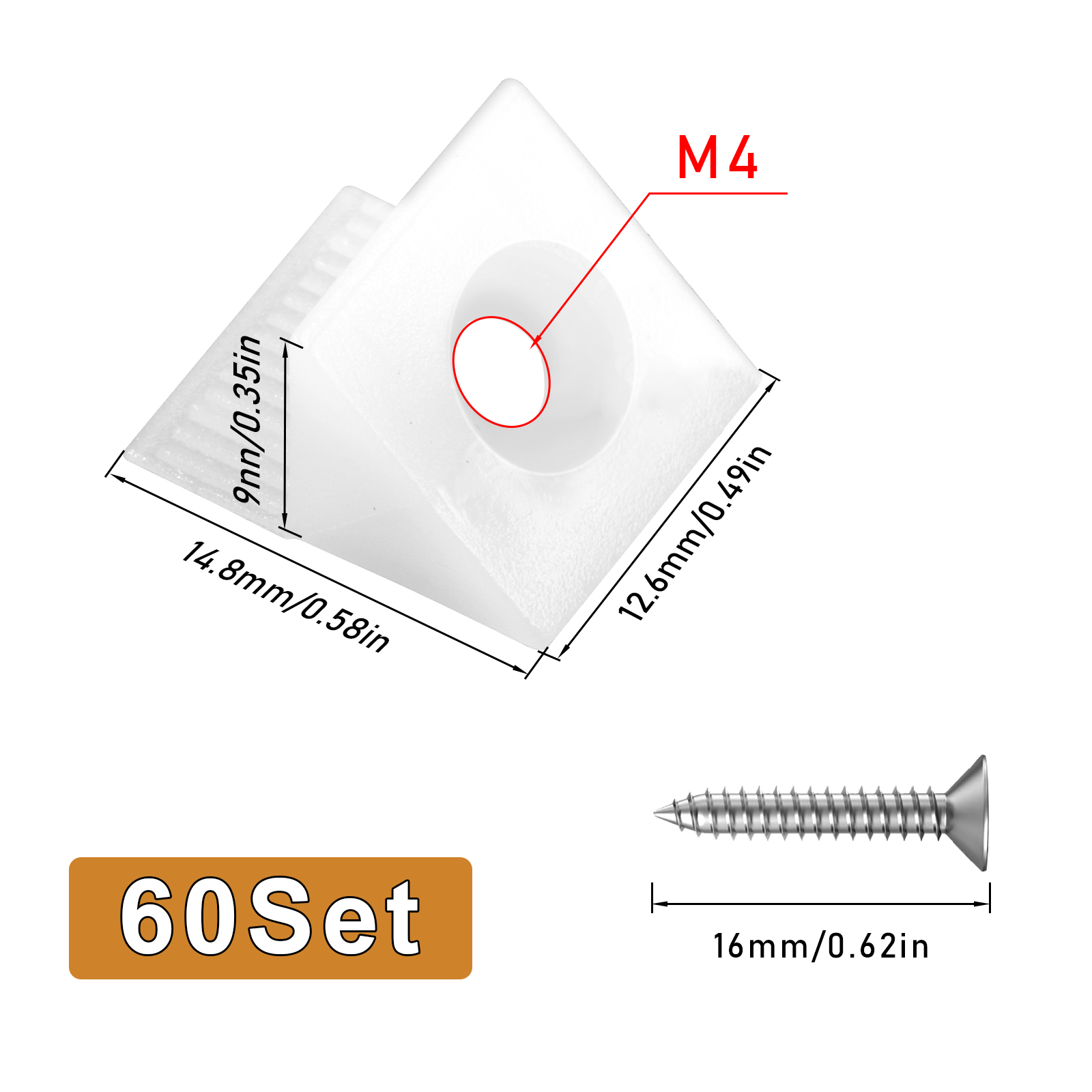 60set Repair Fixing Drawer Che - Furniture Hardware Fixing Screws recension och pris