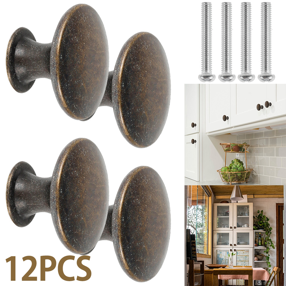 12PCS Retro Pull Handles Bronz - Vintage Furniture Hardware Pulls recension och pris