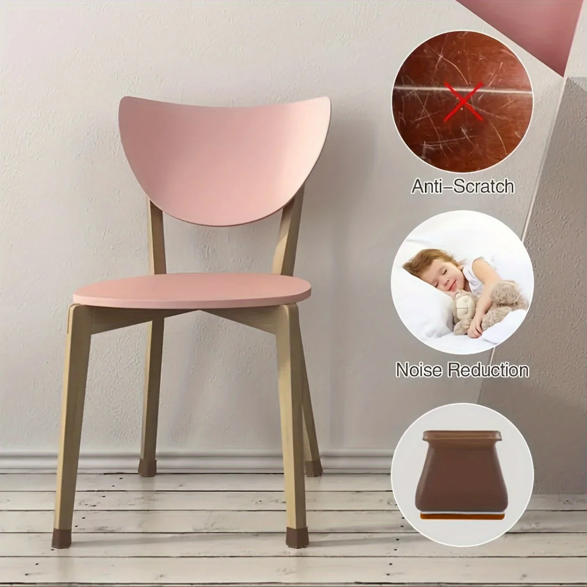 Silicone Edge Wrapped Chair Fo - Furniture Foot Pad recension och pris