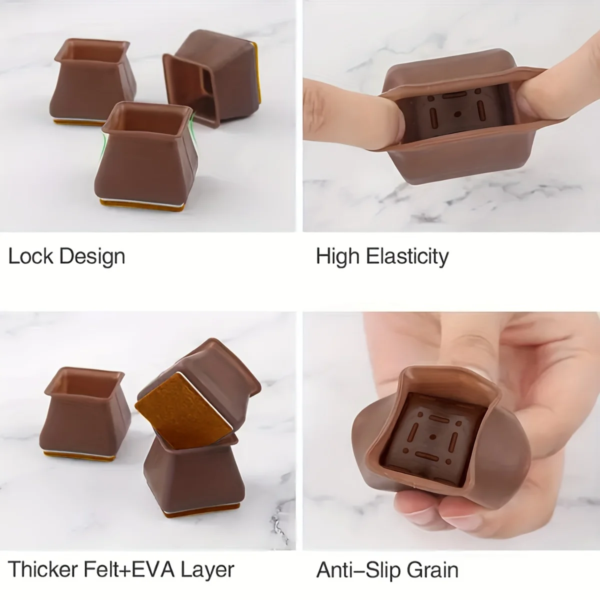 Silicone Edge Wrapped Chair Fo - Furniture Foot Pad recension och pris