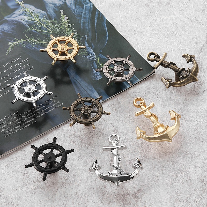 Vintage Anchor Ship Wheel Cabi - Vintage Furniture Hardware Pulls recension och pris