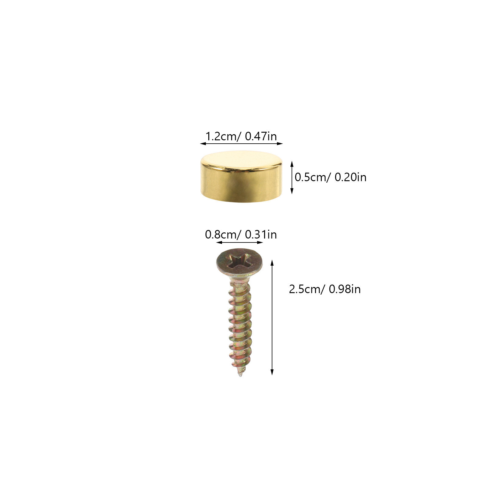 12Sets Decorative Screw Covers - Furniture Hardware Fixing Screws recension och pris