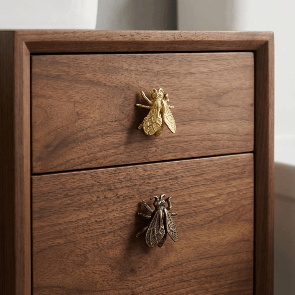 Creative Retro Bee Brass Handl - Furniture Hardware Gold recension och pris