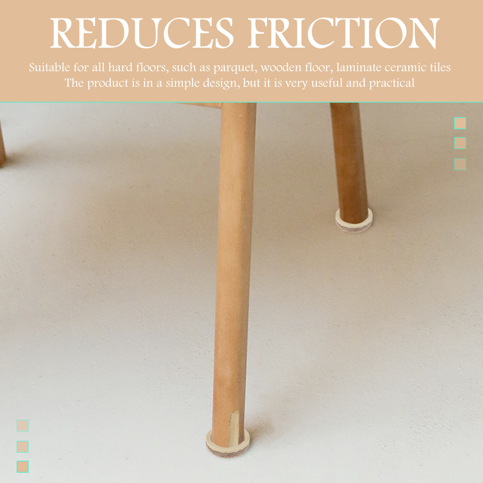 1Set Quiet Furniture Foot Pads - Furniture Foot Pad recension och pris